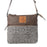 Myra Wildprint Trail Olive Tile Detail Crossbody Bag S-14809