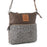 Myra Wildprint Trail Olive Tile Detail Crossbody Bag S-14809