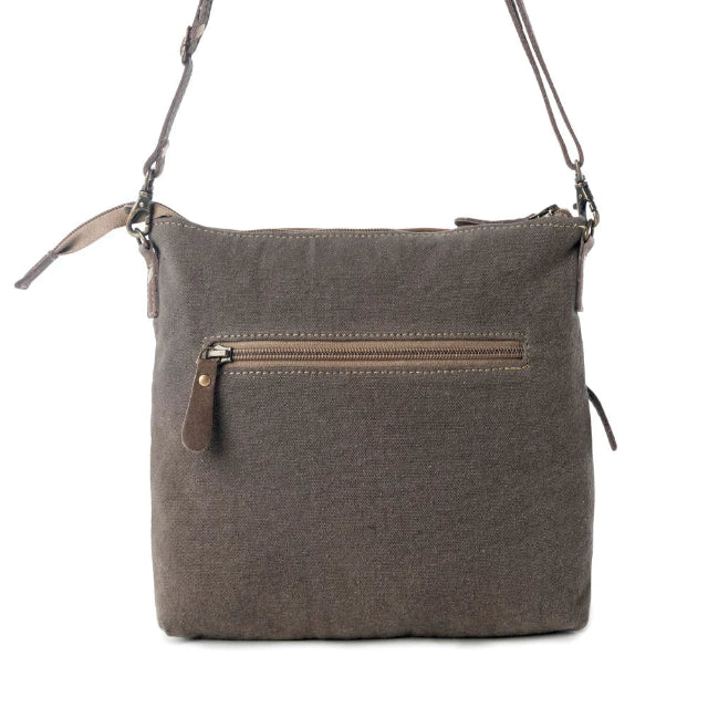 Myra Wildprint Trail Olive Tile Detail Crossbody Bag S-14809
