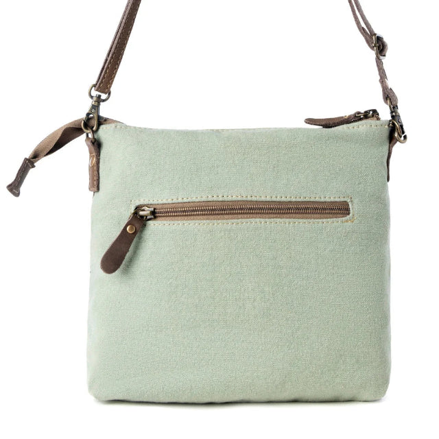 Myra Wildprint Trail Sage Floral Crossbody Bag S-14810