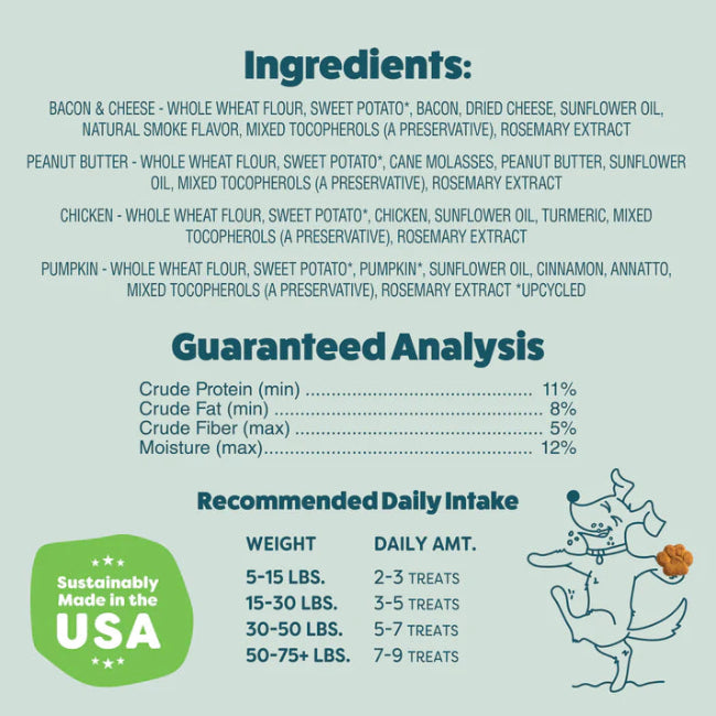 Shameless Pets Snack Mix Crunchy Bites Dog Treats 10oz