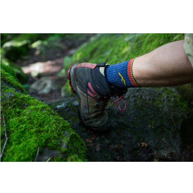 Men's Hiker Micro Crew Midweight Hiking Socks, Denim