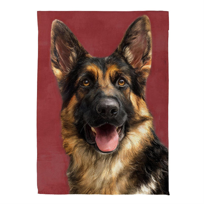 German Shepherd Photo Garden Flag