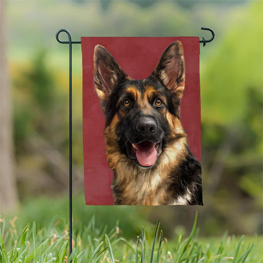 German Shepherd Photo Garden Flag