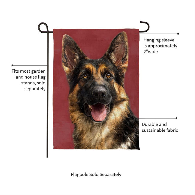 German Shepherd Photo Garden Flag