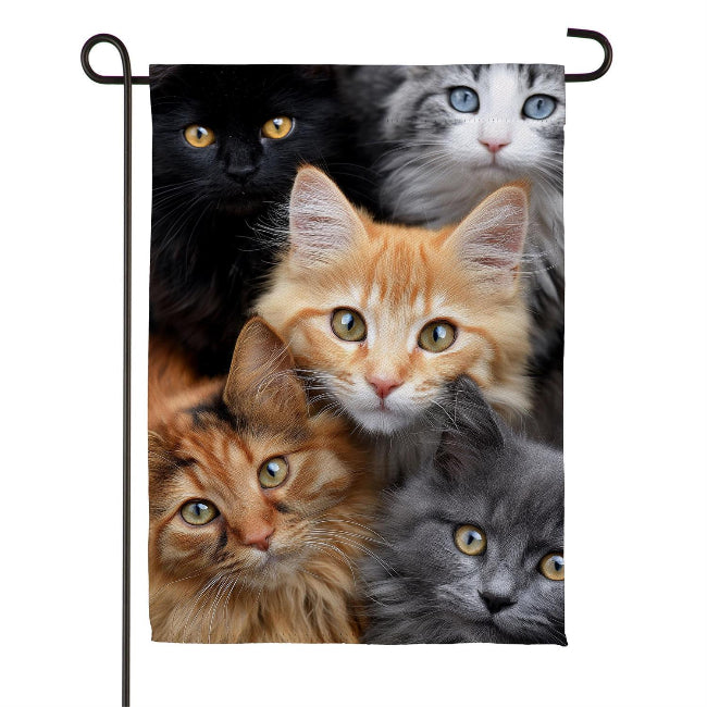 Cats Photo Garden Flag