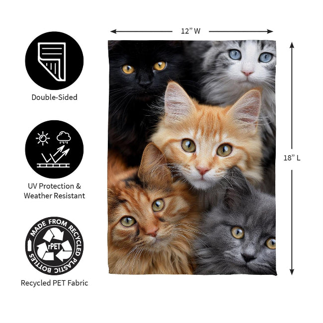 Cats Photo Garden Flag