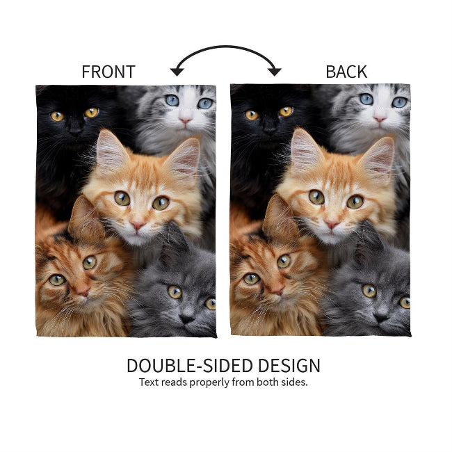 Cats Photo Garden Flag