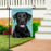 Black Lab Photo Garden Flag