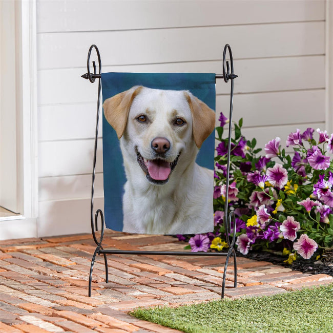 Yellow Lab Photo Garden Flag