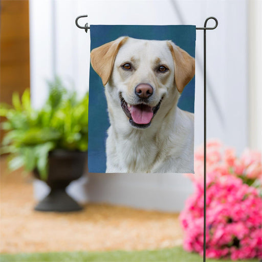 Yellow Lab Photo Garden Flag