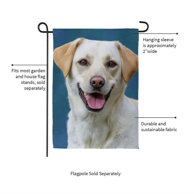 Yellow Lab Photo Garden Flag