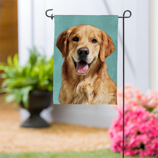 Golden Retriever Photo Garden Flag