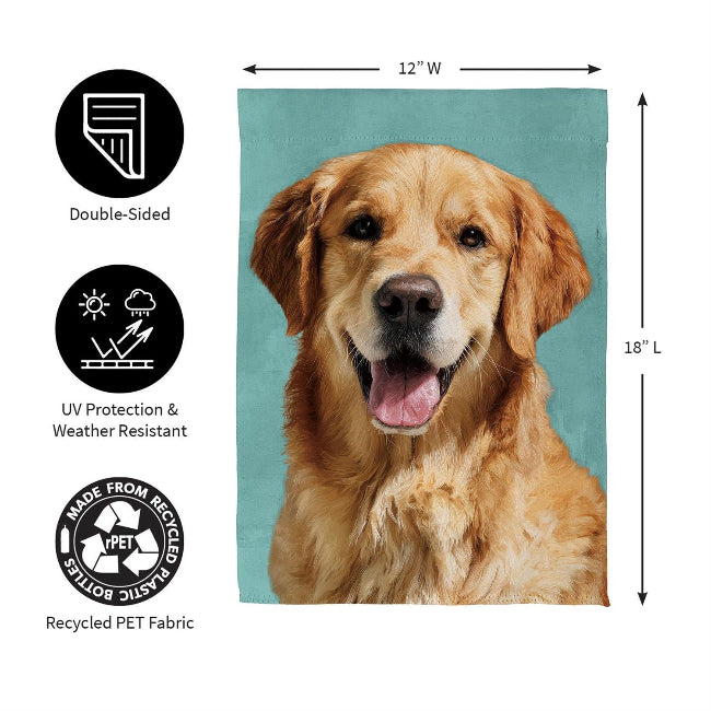 Golden Retriever Photo Garden Flag
