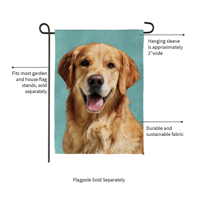 Golden Retriever Photo Garden Flag