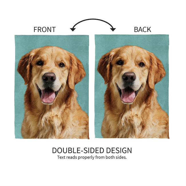 Golden Retriever Photo Garden Flag