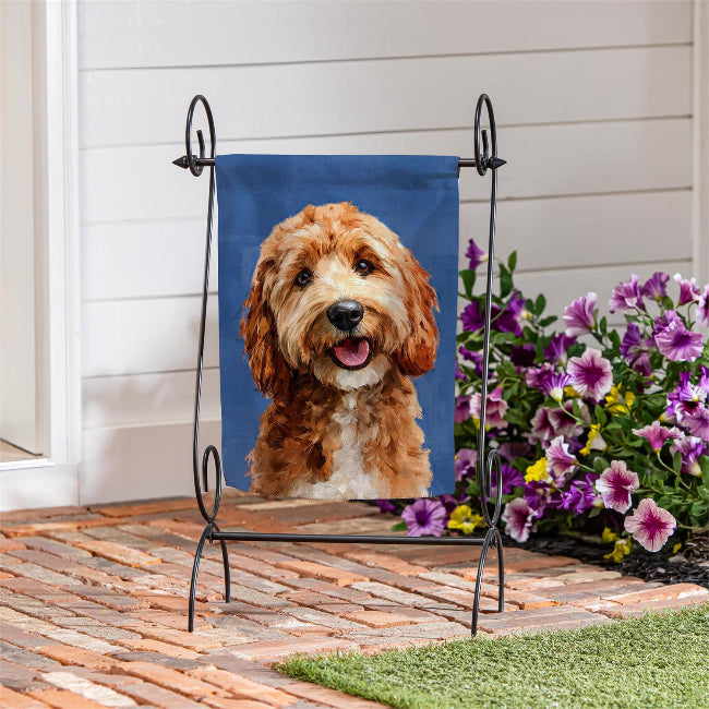 Goldendoodle Photo Garden Flag