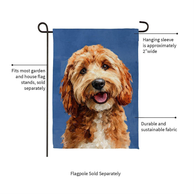 Goldendoodle Photo Garden Flag