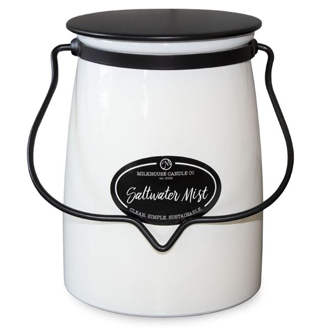 Milkhouse Creamery Collection Soy Candle: Saltwater Mist, 22-oz. Butter Jar