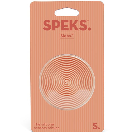 Slabs Silicone Sensory Sticker - Circle Groove Orange