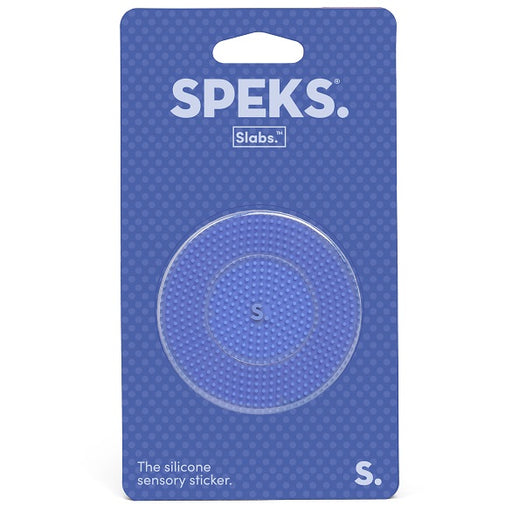 Slabs Silicone Sensory Sticker - Circle Static Blue