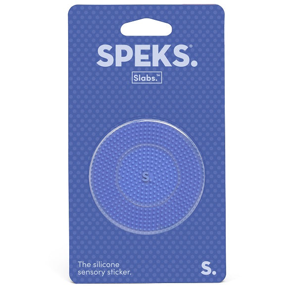 Slabs Silicone Sensory Sticker - Circle Static Blue