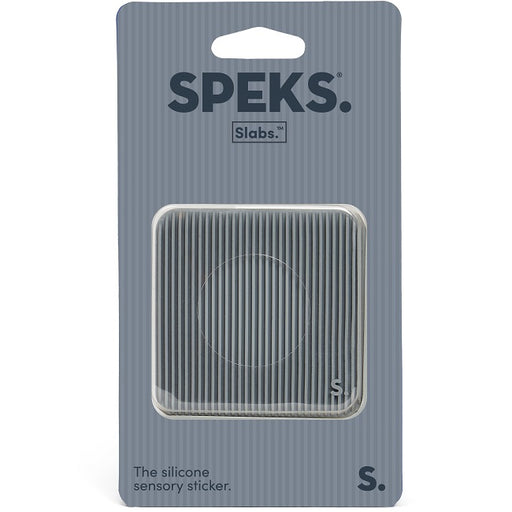 Slabs Silicone Sensory Sticker - Square Groove Grey