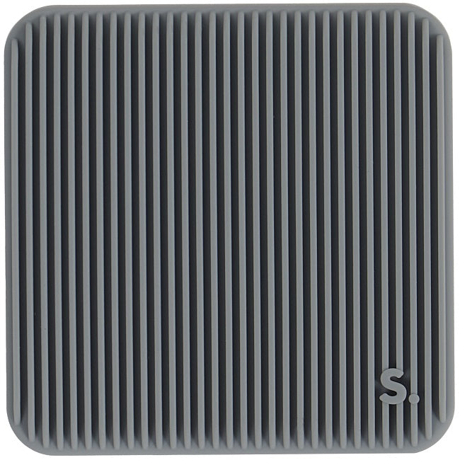 Slabs Silicone Sensory Sticker - Square Groove Grey