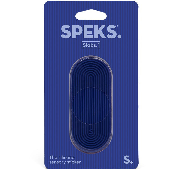 Slabs Silicone Sensory Sticker - Tab Groove Blue