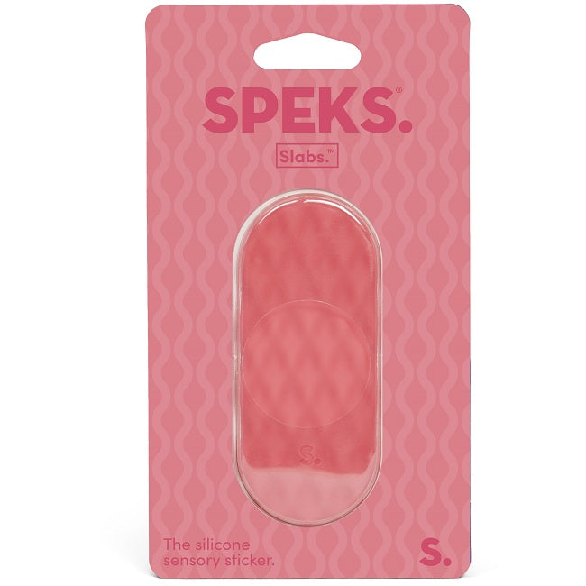 Slabs Silicone Sensory Sticker - Tab Mesh Pink
