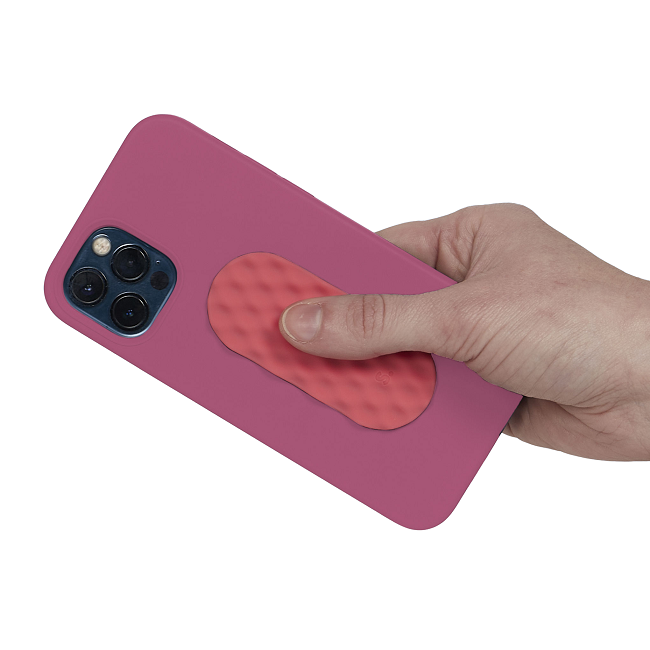 Slabs Silicone Sensory Sticker - Tab Mesh Pink