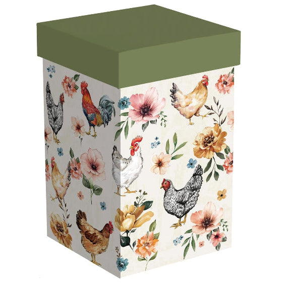Perfect Cup Ceramic Travel Mug with Gift Box, Chickens