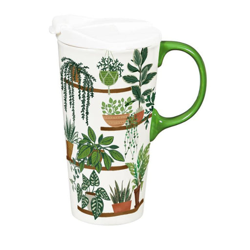 Perfect Cup Ceramic Travel Mug with Gift Box, Plants