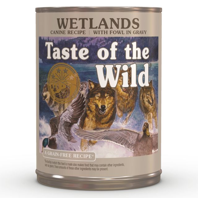 Taste Of The Wild Wetlands Canine Recipe with Fowl in Gravy Grain-Free Wet Dog Food, 13.2-oz Can