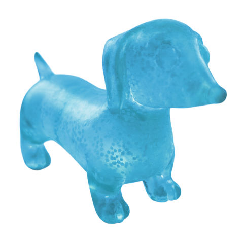 Gummy Glow Dog Squishy Toy, Assorted Colors