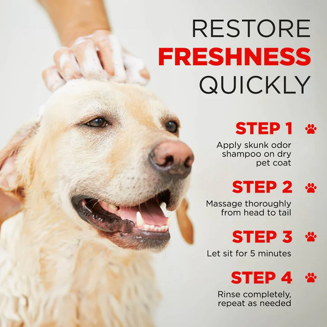 TropiClean Skunk Odor Control Shampoo for Dogs & Cats 20 oz