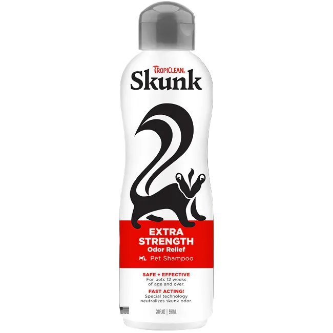 TropiClean Skunk Odor Control Shampoo for Dogs & Cats 20 oz