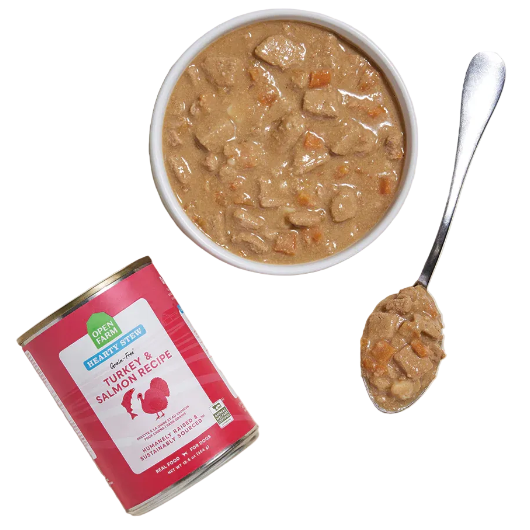 Open Farm Turkey & Salmon Hearty Stew Wet Dog Food 12.5-oz Can