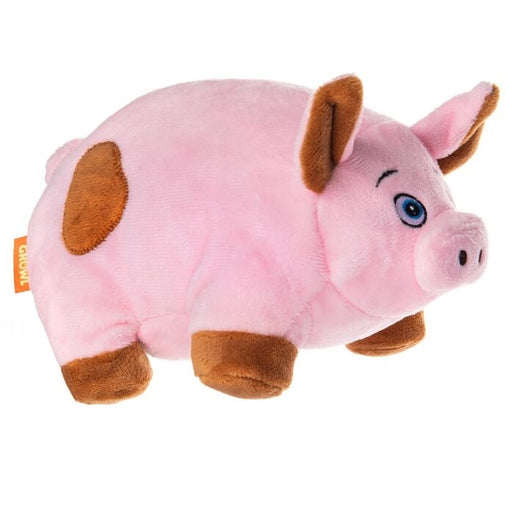 Growl Trofflers Oinkers the Pig Tough Plush Dog Toy