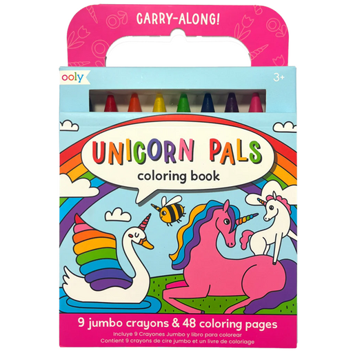 Carry Along! Coloring Book and Crayon Set - Unicorn Pals