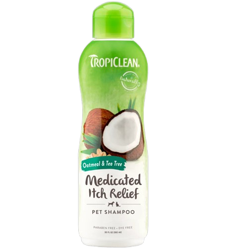 TropiClean Oatmeal & Tea Tree Pet Shampoo 20 oz