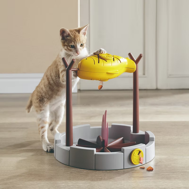 PetPals Grilled Fish Interactive Cat Treat Toy