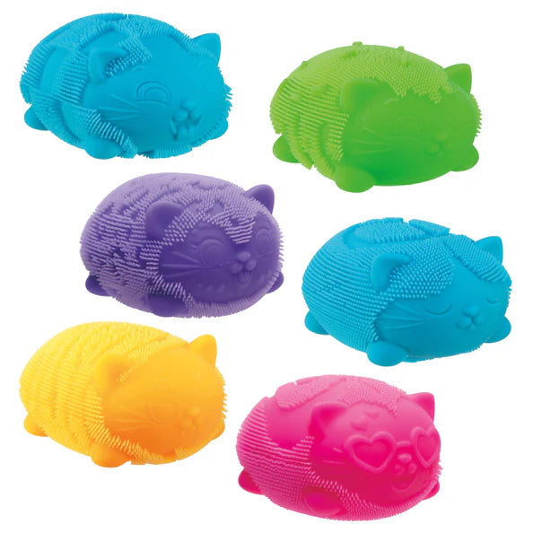 NeeDoh Color Fuzz Ball Wild Cats, Assorted