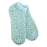 World's Softest Women's Cozy Low Cut Sock, Aqua Blue Confetti