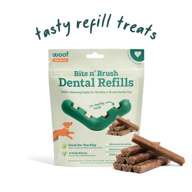 Bite n' Brush Dental Treat Refill - Beef 18 pack