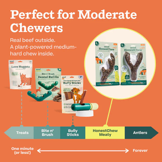Woof HonestChew Meaty Ygnawt