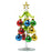 8 in. Glass Christmas Tree with Ornaments, Assorted