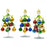 8 in. Glass Christmas Tree with Ornaments, Assorted