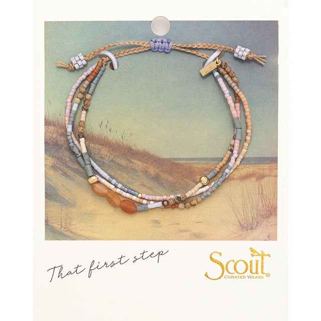 Mixed Media Bracelet - Inspiration/Red Aventurine/Gold