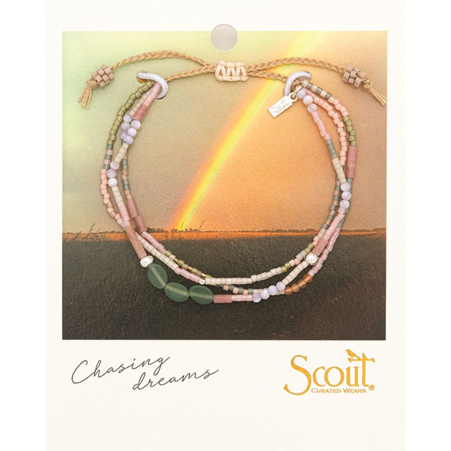 Mixed Media Bracelet - Optimism/Green Aventurine/Silver